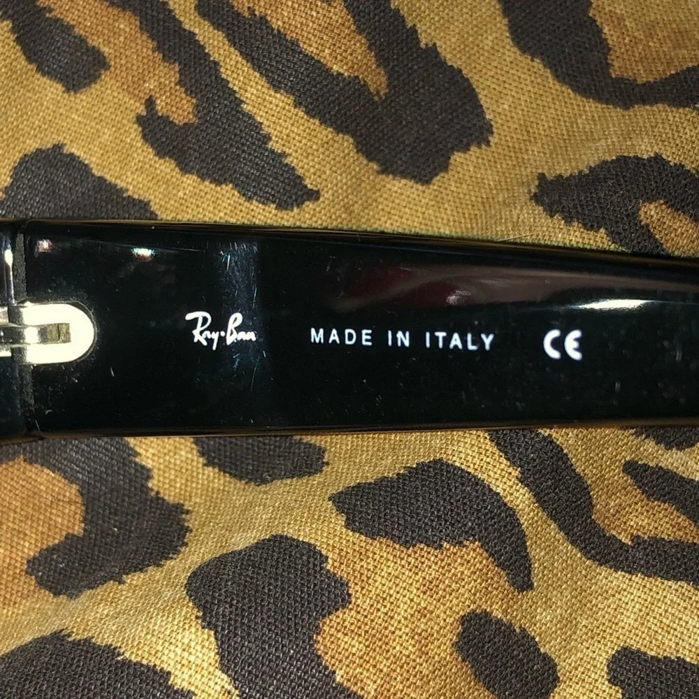 Rayban black with black lens sunglasses with case